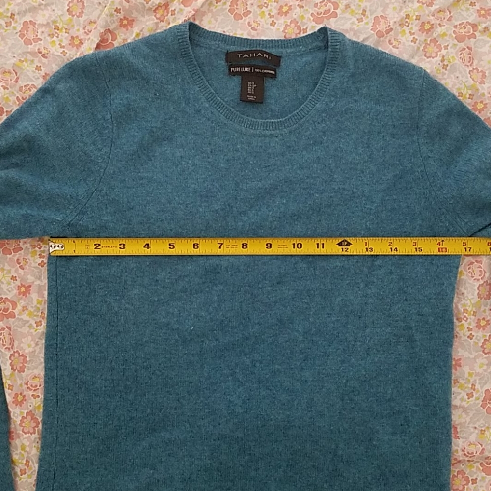 Tahari Pure Luxe 100% Cashmere Sweater, Size S